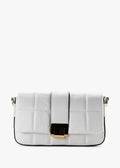 Bandolera de piel italiana Blanco 5522-16-37