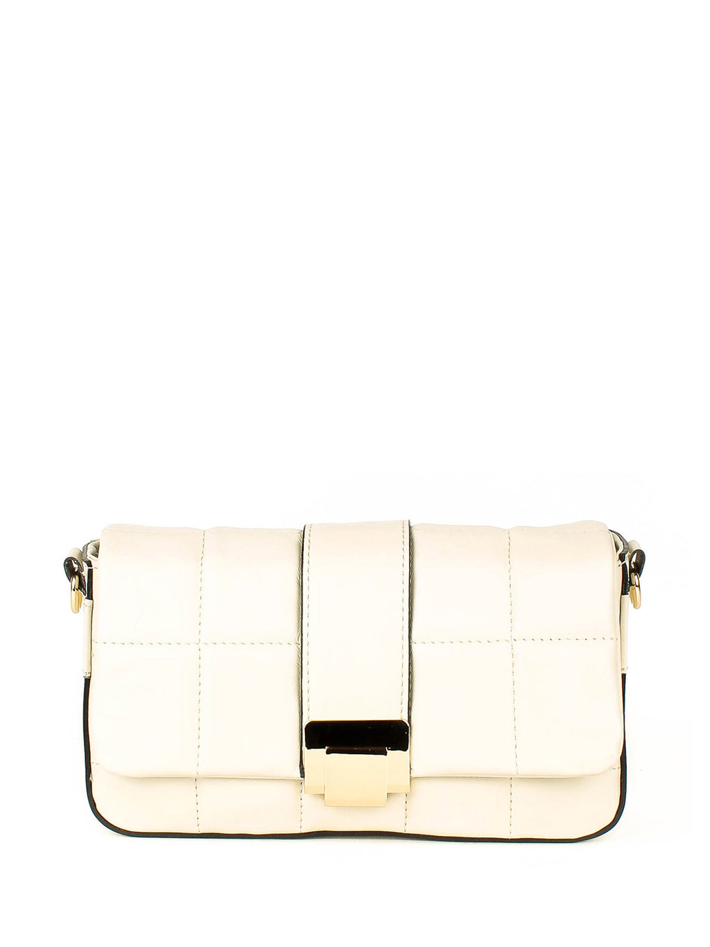 Bandolera de piel italiana Beige 5522-11-37