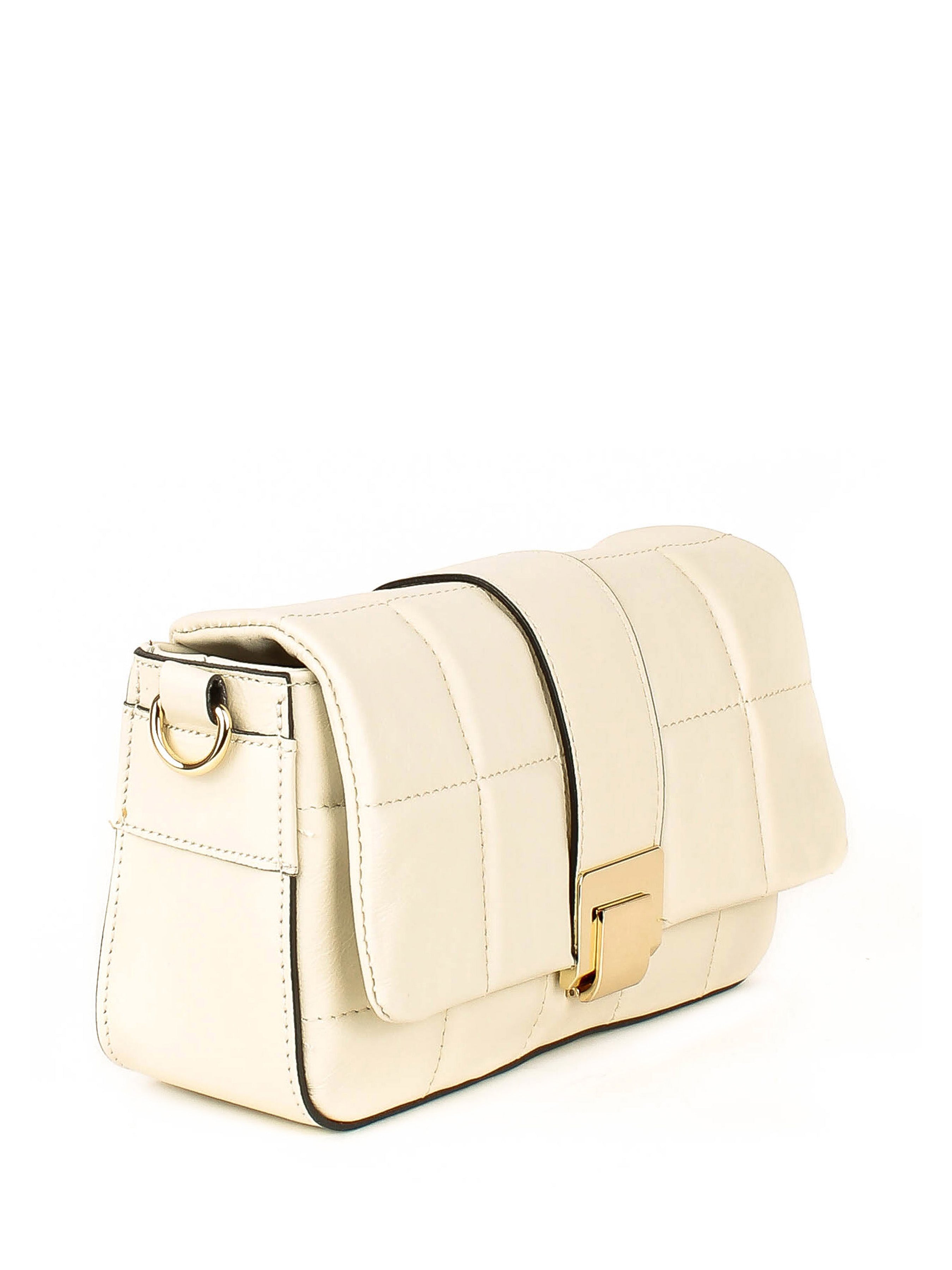 Bandolera de piel italiana Beige 5522-11-37