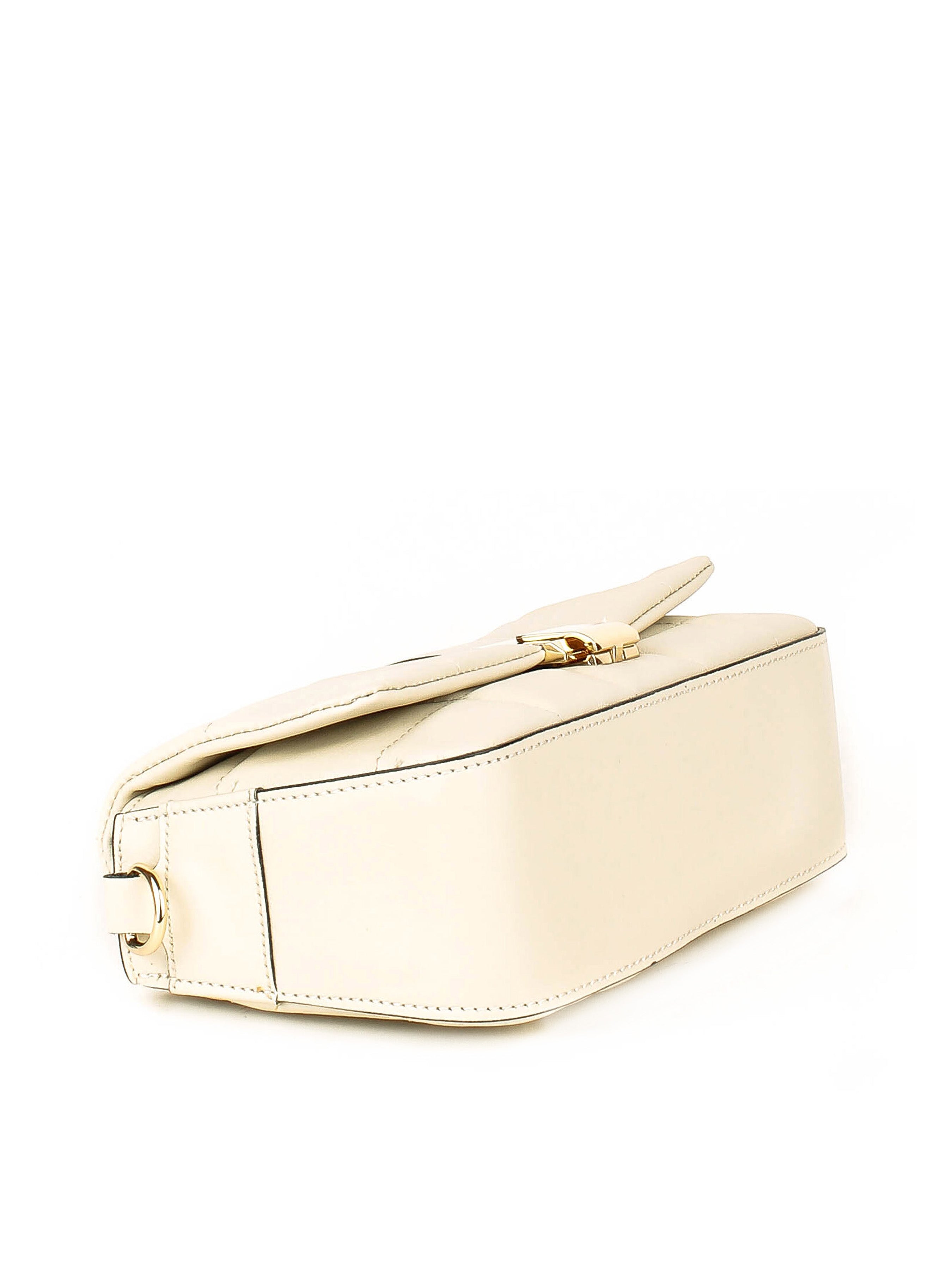 Bandolera de piel italiana Beige 5522-11-37