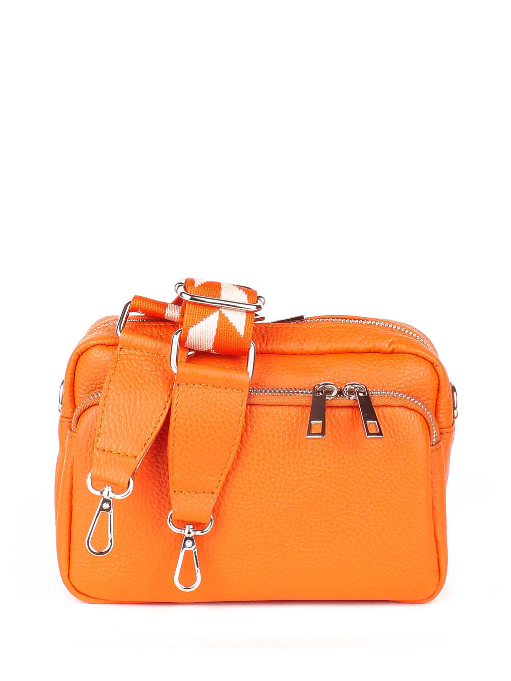 Bandolera de piel italiana Amarillo 3227-19-32