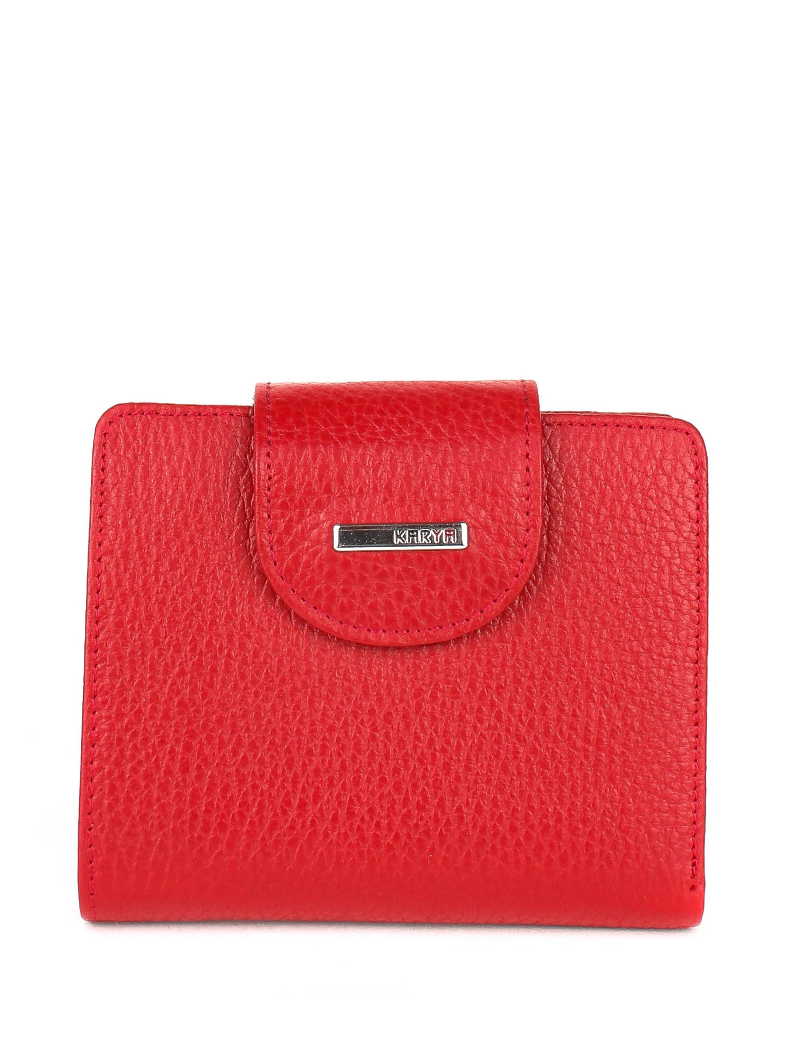 Cartera de piel italiana Rojo 2007-46-45