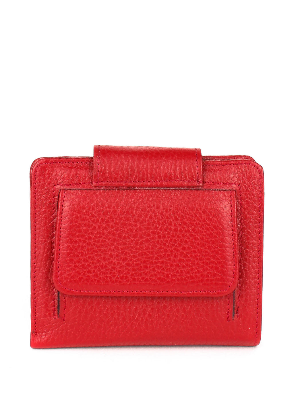 Cartera de piel italiana Rojo 2007-46-45