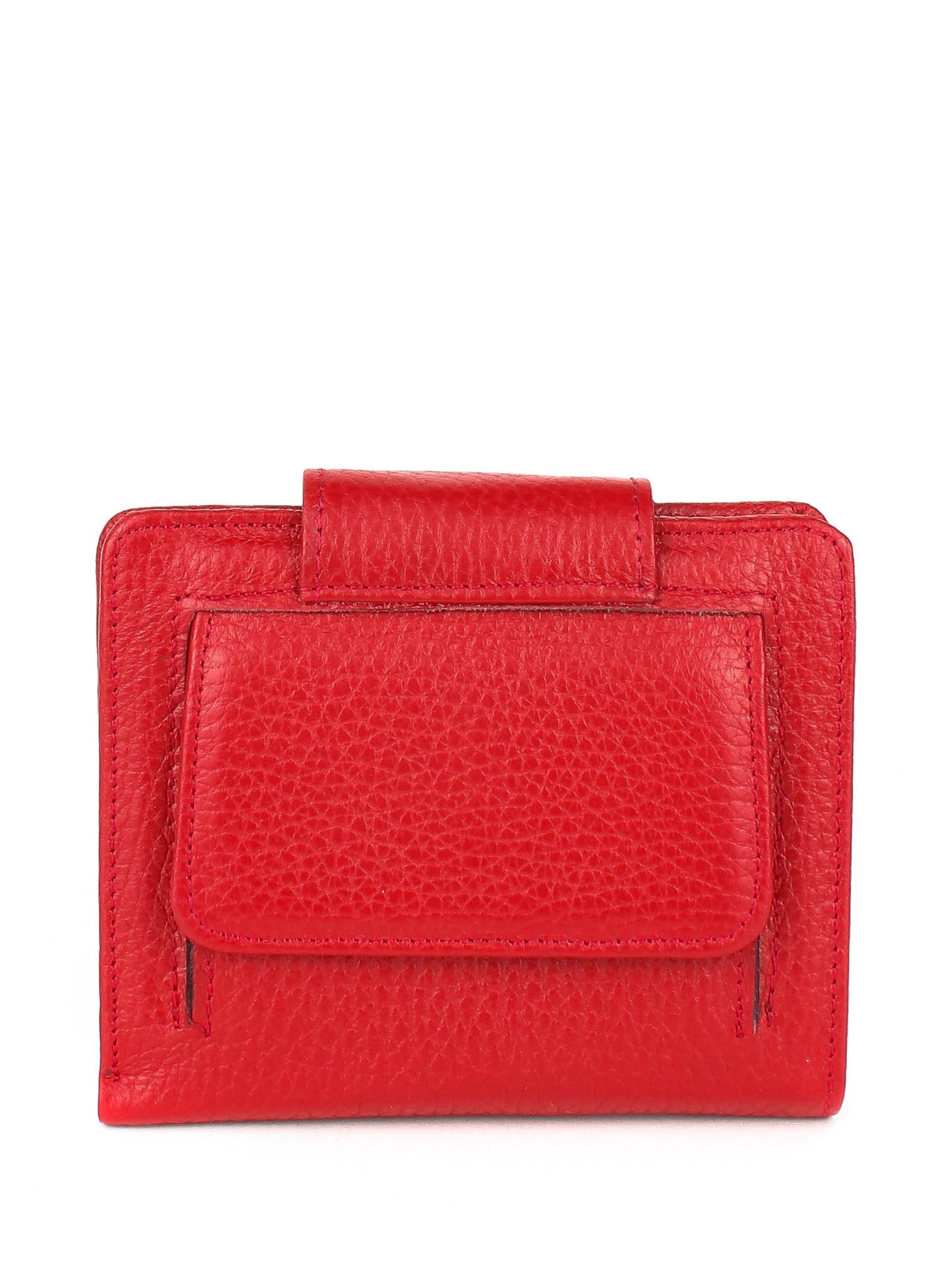 Cartera de piel italiana Rojo 2007-46-45