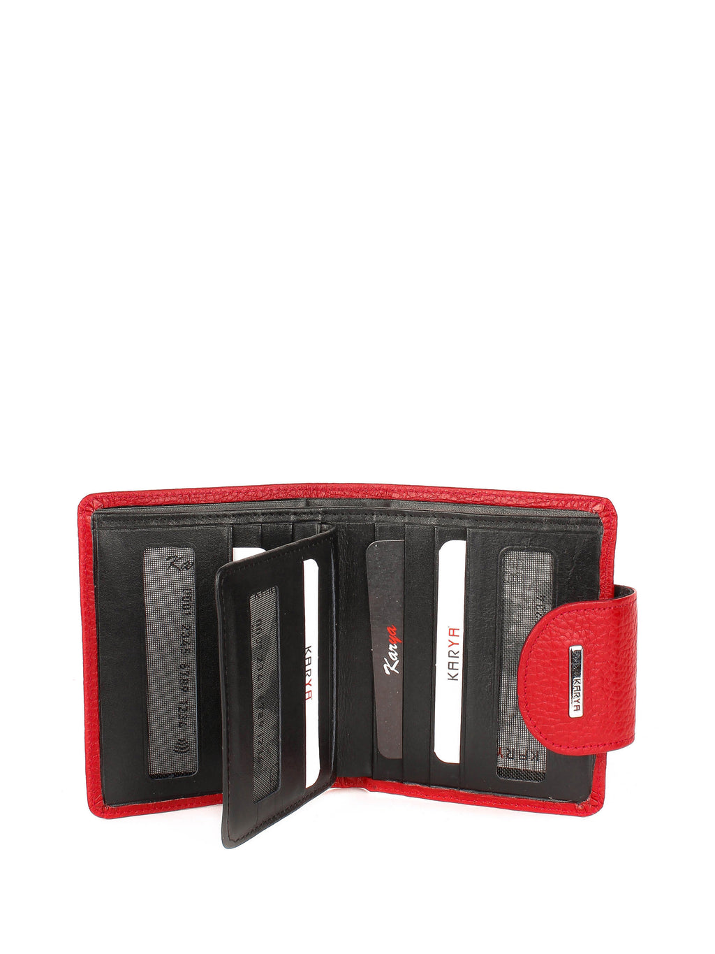 Cartera de piel italiana Rojo 2007-46-45