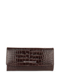 Cartera de piel italiana Marrón 1191-57