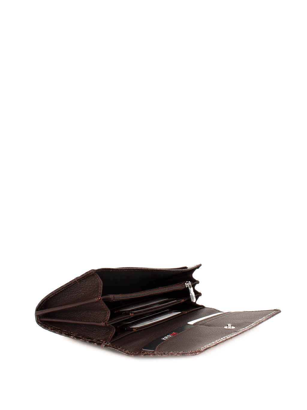 Cartera de piel italiana Marrón 1191-57