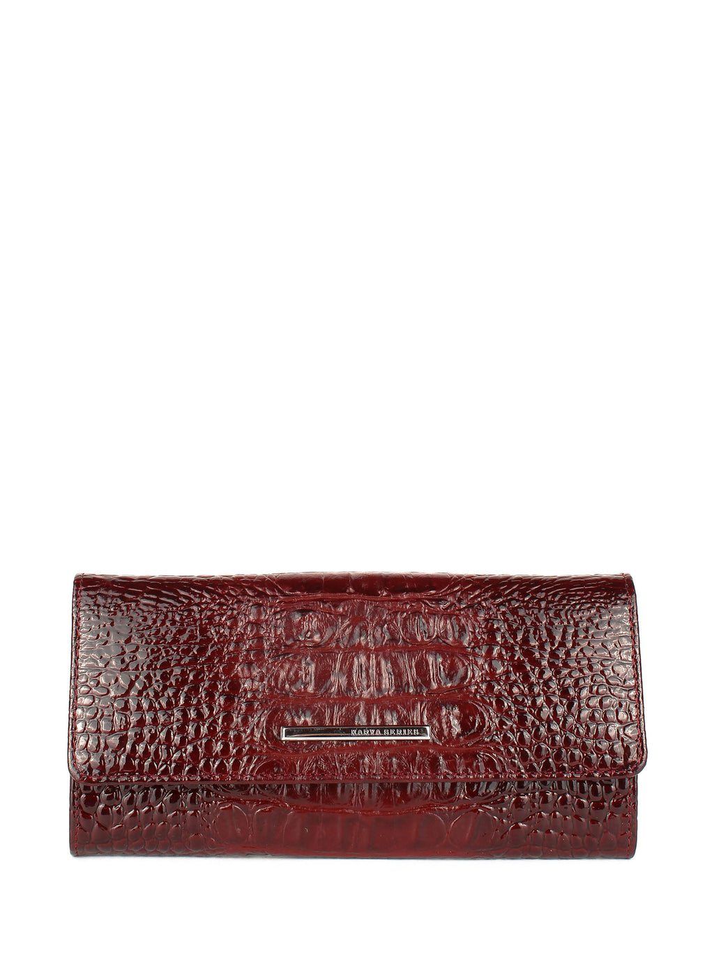 Cartera de piel italiana Burgoña 1191-016