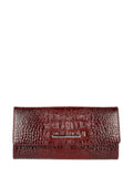 Cartera de piel italiana Burgoña 1191-016