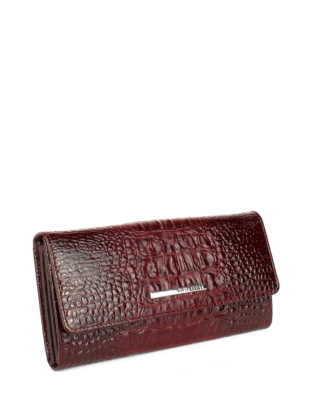 Cartera de piel italiana Burgoña 1191-016