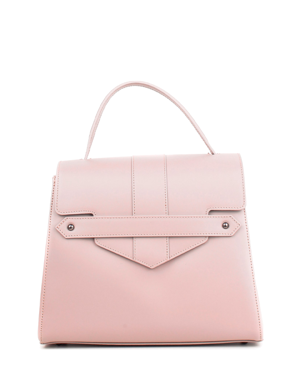 Bolso de mano de piel italiana DIVISI Gris