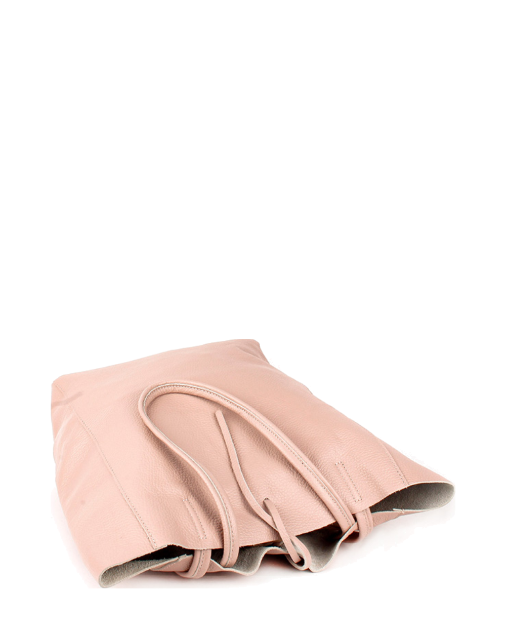 Shopper de piel italiana LARGO Beige