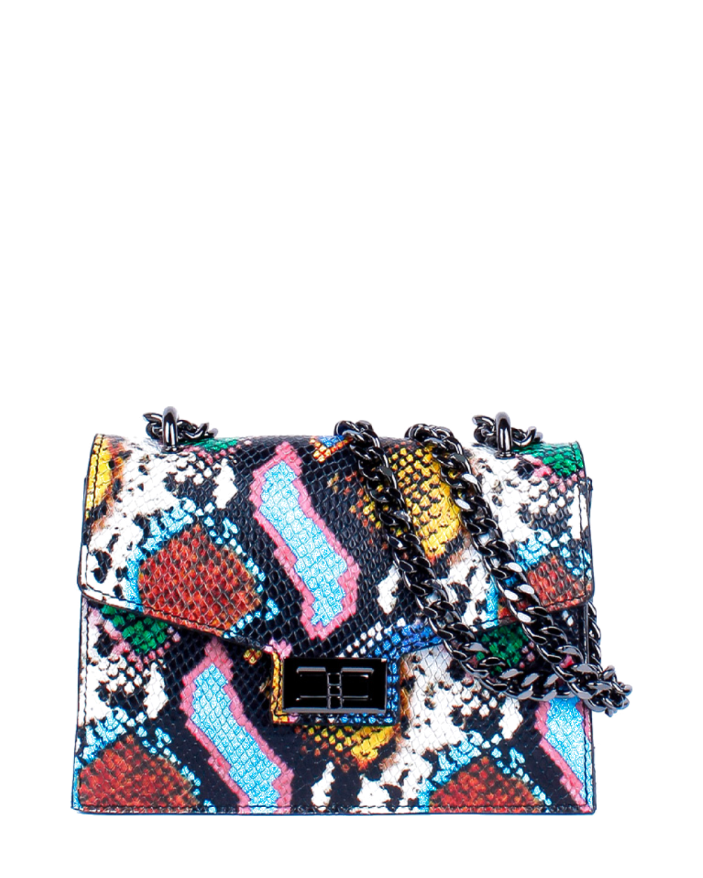 Bandolera de piel italiana Multicolor 3941-57-35