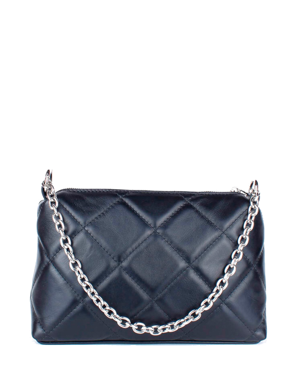 Bandolera de piel italiana Negro 1609-05-37