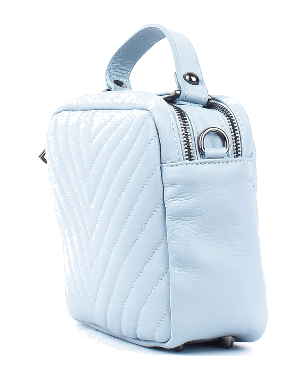 Bolso de mano de piel italiana SIOUXSIE Azul