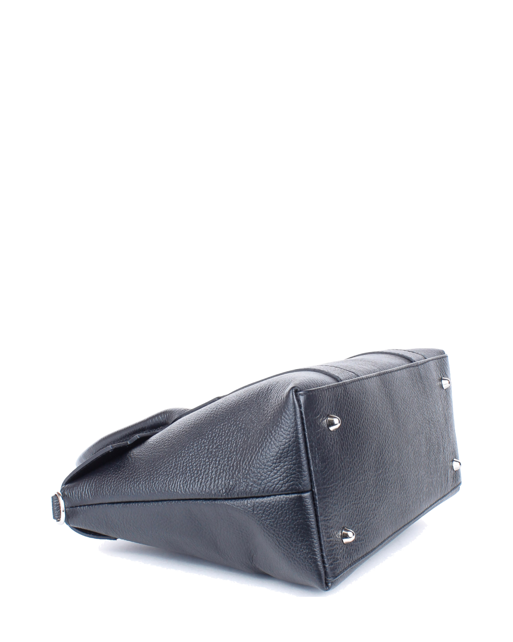 Bolso de mano de piel italiana Armonico Negro