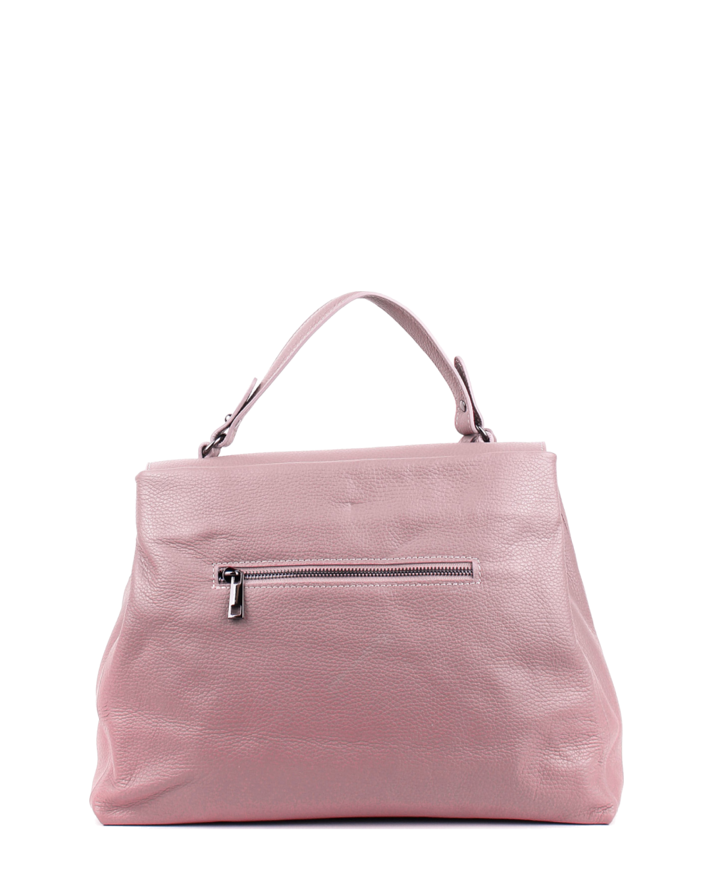 Bolso de mano de piel italiana LUNGA Rosa