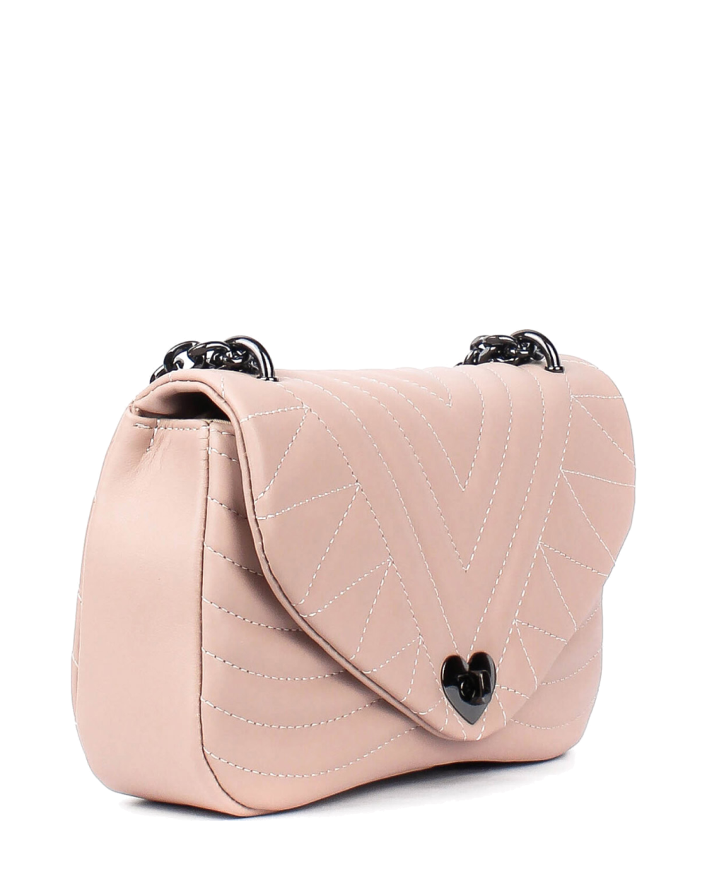 Bandolera de piel italiana Gris 3388-52-37