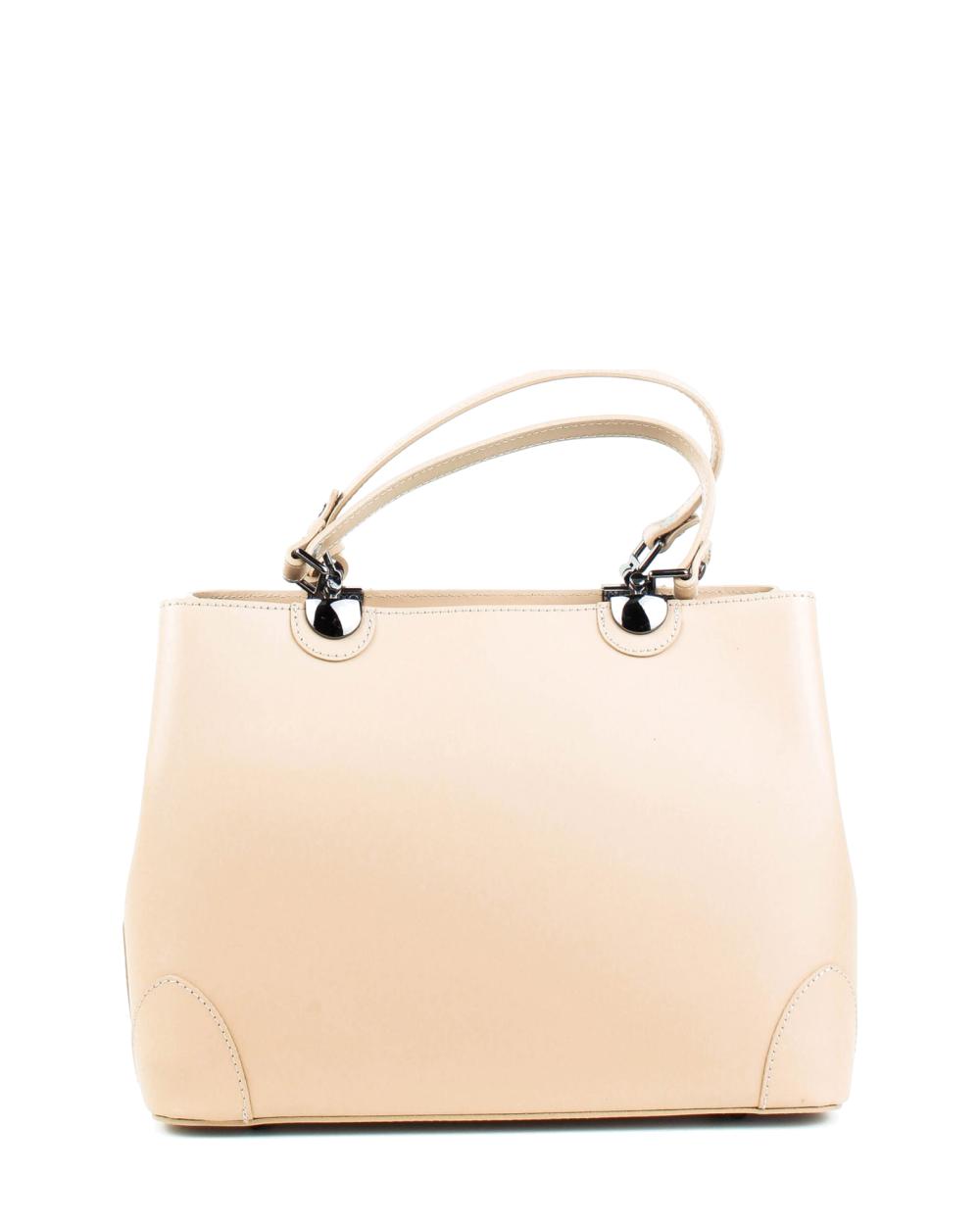Bolso Tote de piel italiana Fiori Beige