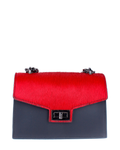 Bandolera de piel italiana Negro 3940-0512-151