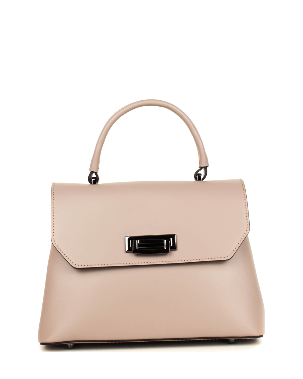 Bolso de mano de piel italiana STOCATTO Beige