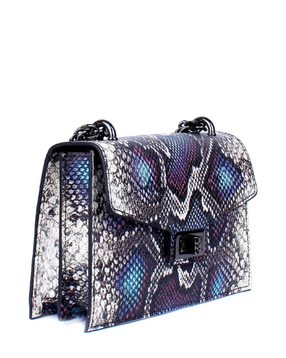 Bandolera de piel italiana Morado 3941-14-35