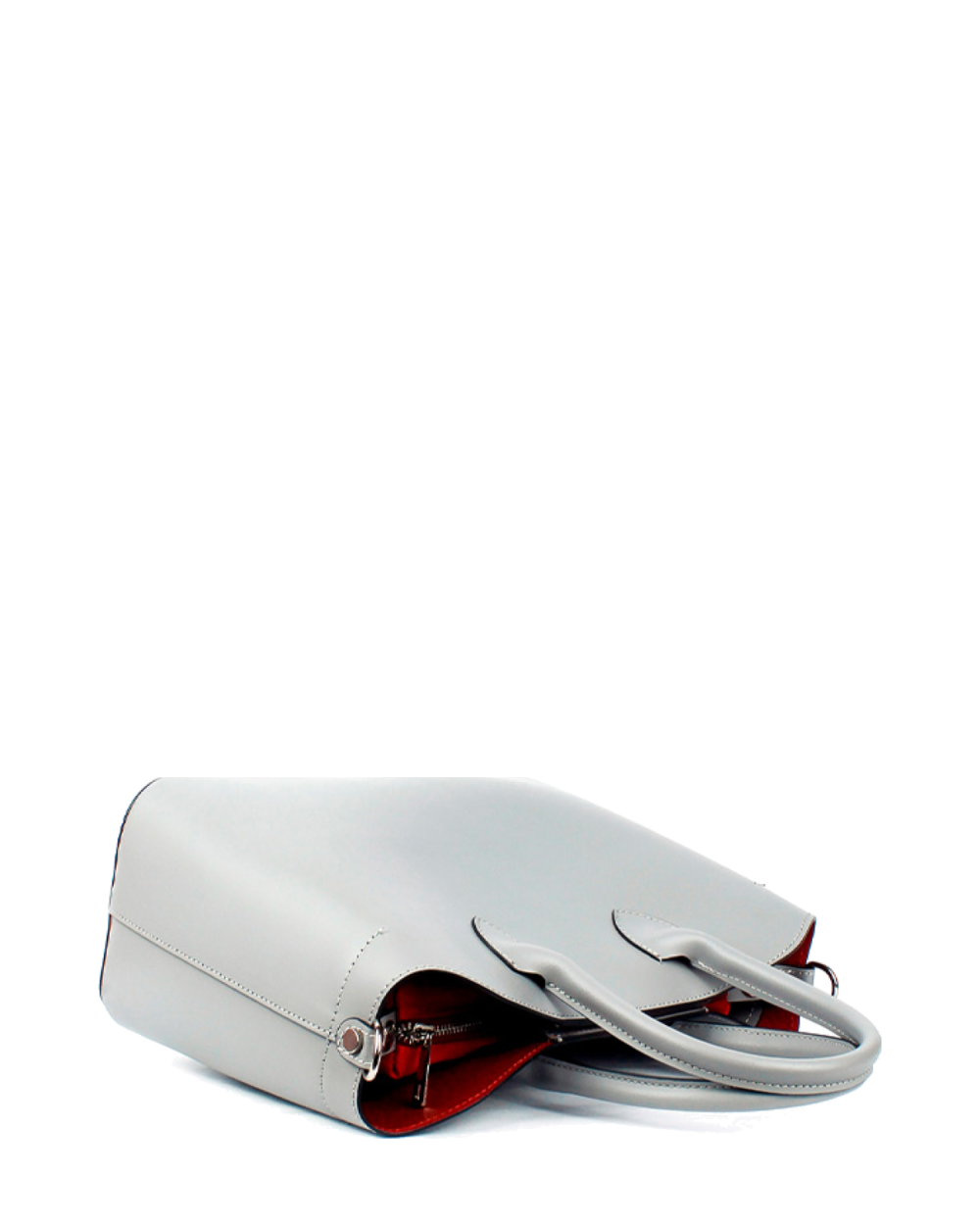 Bolso Tote de piel italiana Plato Gris