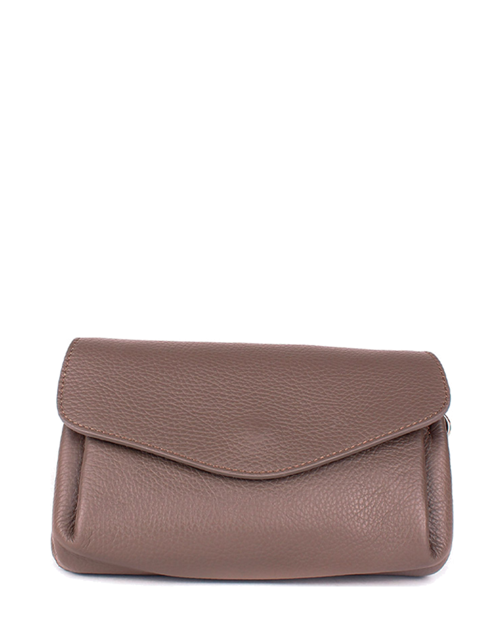 Bandolera de piel italiana Gris, Marrón 2104-104-32