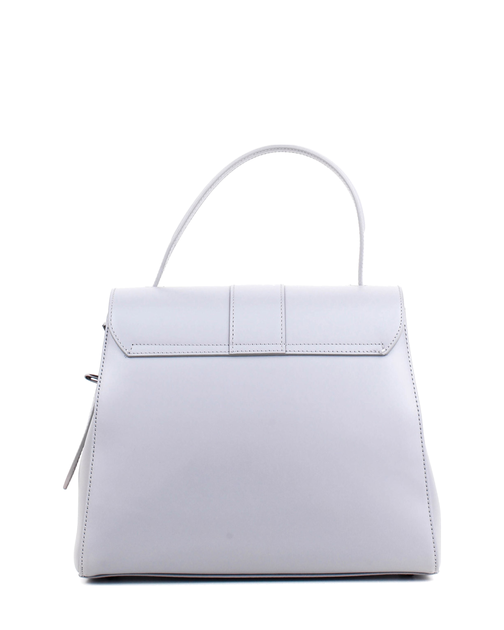 Bolso de mano de piel italiana DIVISI Gris