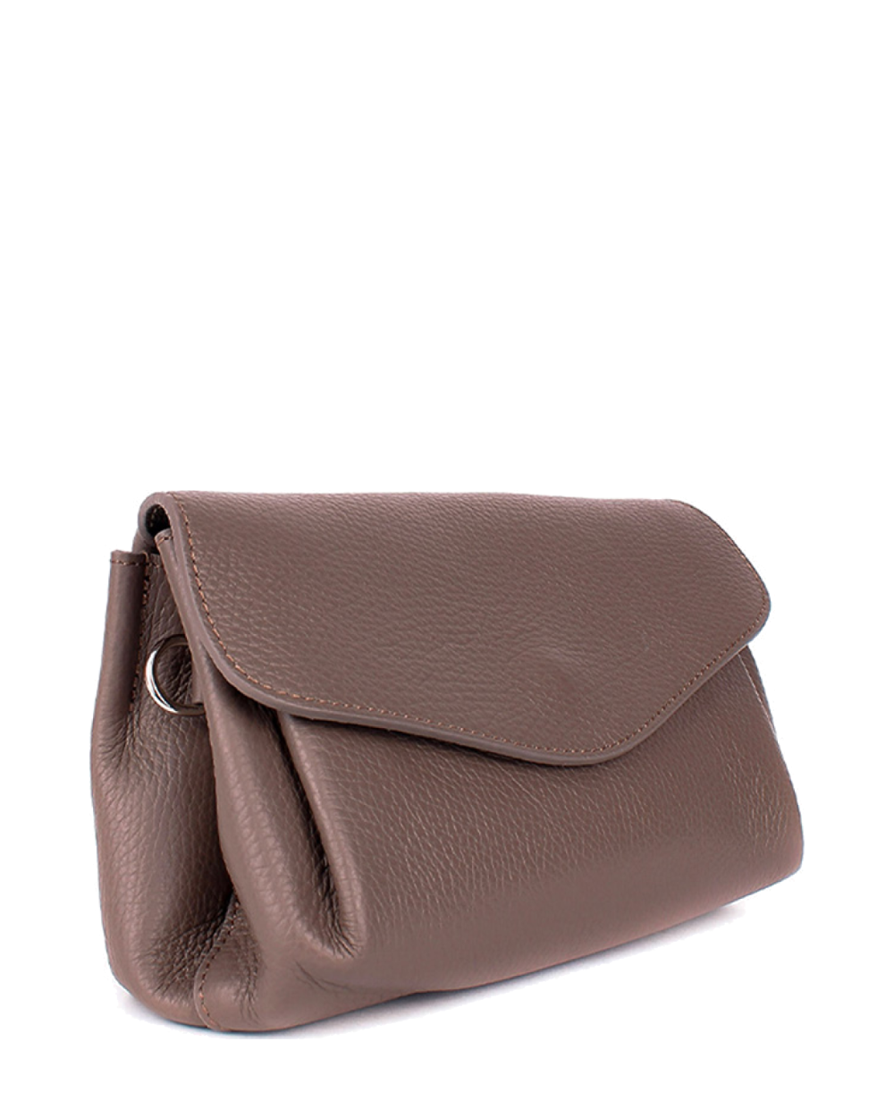 Bandolera de piel italiana Gris, Marrón 2104-104-32