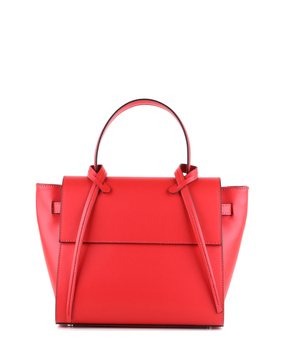 Bolso de mano de piel italiana VÄRTTINÄ Rojo