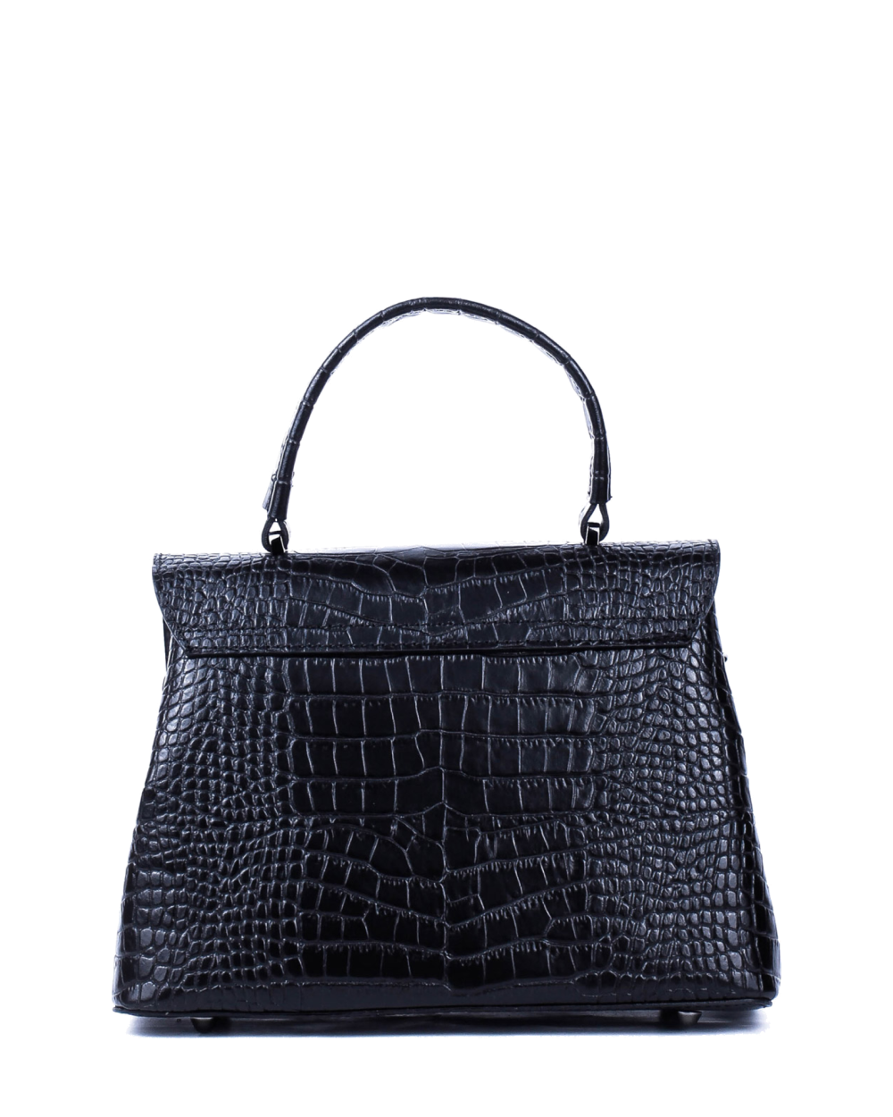Bolso de mano de piel italiana STOCATTO Negro