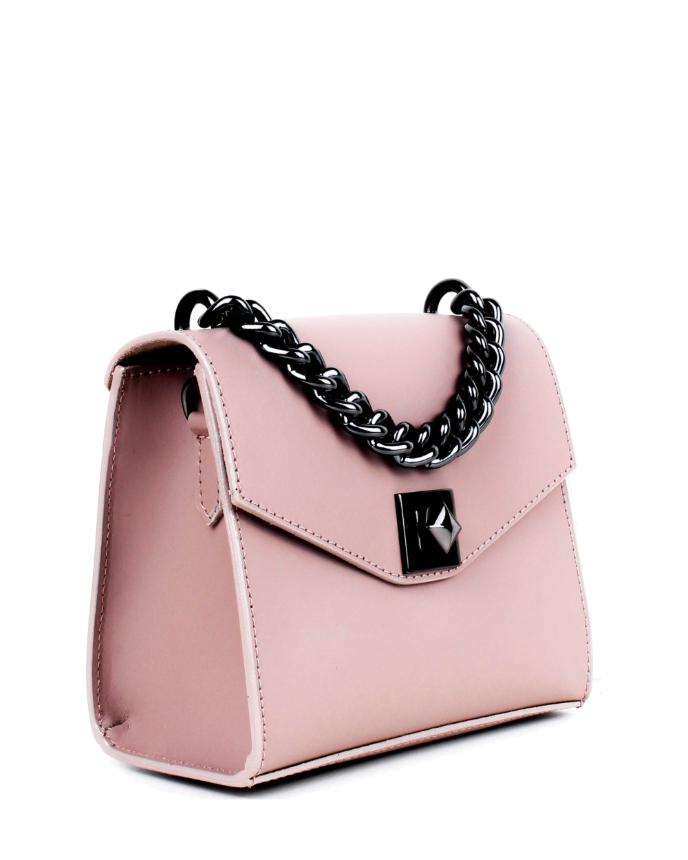 Bandolera de piel italiana Gris 5269-52-31