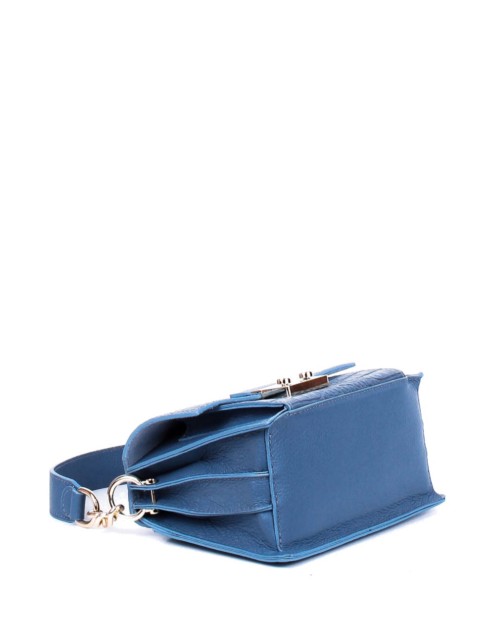 Bandolera de piel italiana Azul 2809-97-101