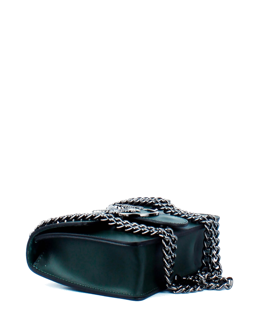 Bolso de mano de piel italiana Presto Verde