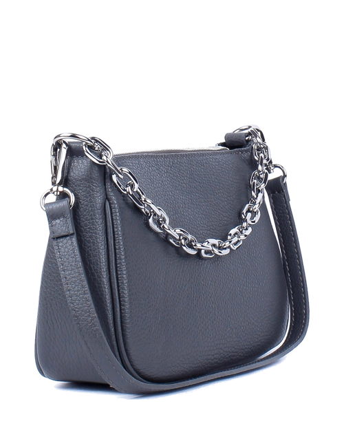 Bandolera de piel italiana Gris 4277-27-32