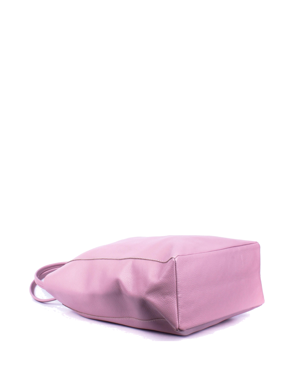 Shopper de piel italiana LARGO Rosa