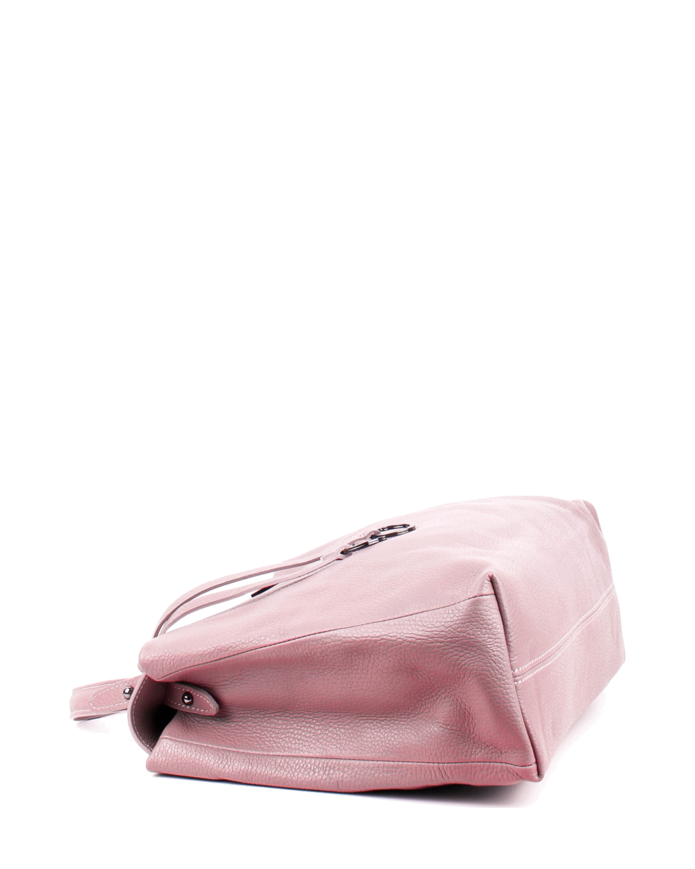 Bolso de mano de piel italiana LUNGA Rosa