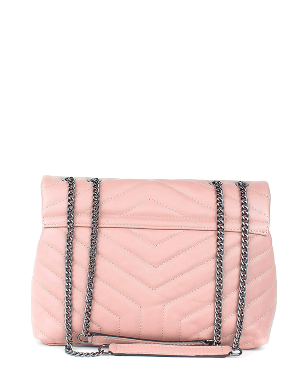 Bandolera de piel italiana Gris 5816-52-37