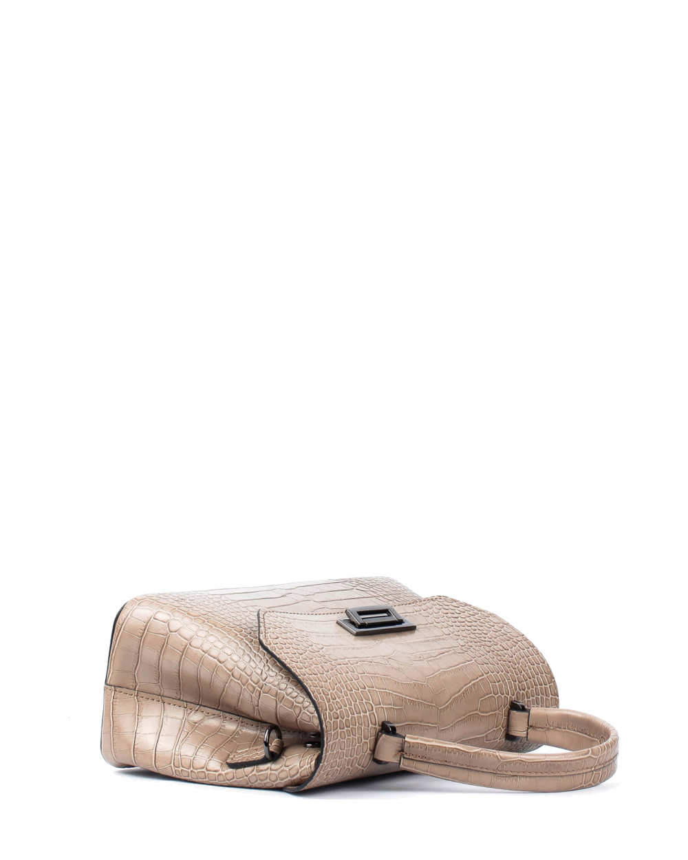 Bolso de mano de piel italiana STOCATTO Marrón