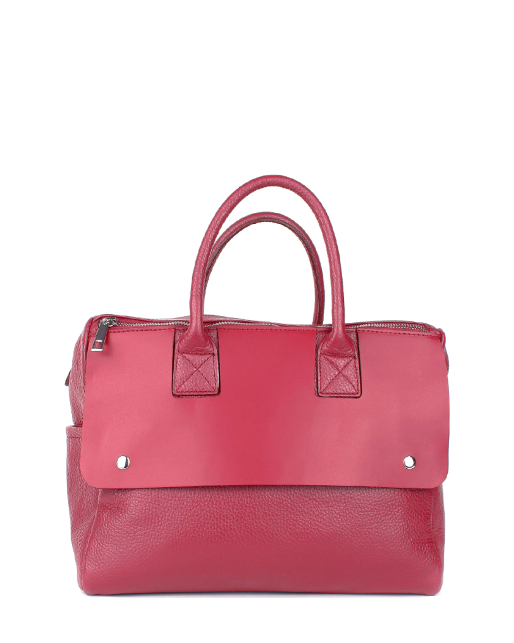 Bolso de mano de piel italiana Desireless Burgundy