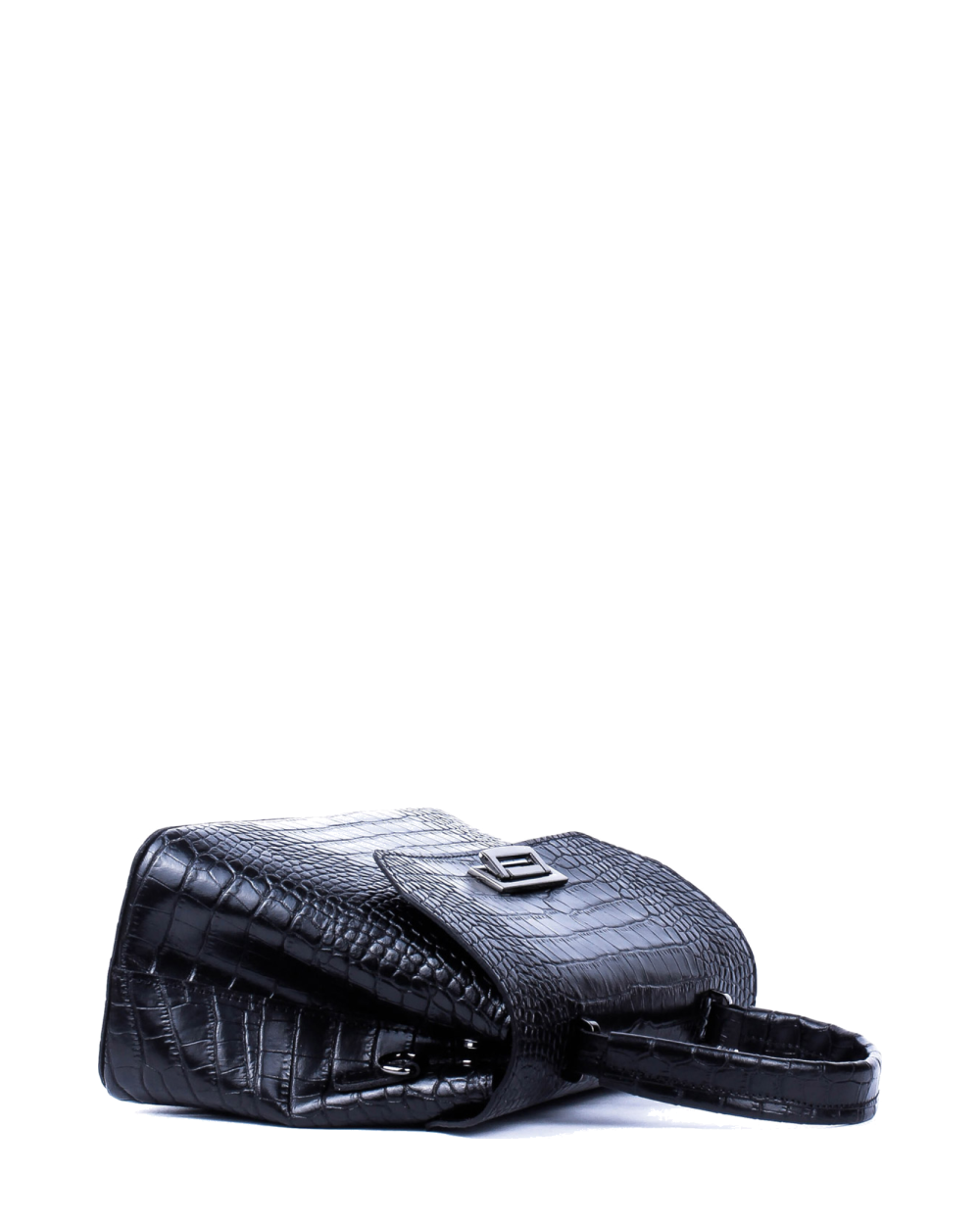 Bolso de mano de piel italiana STOCATTO Negro