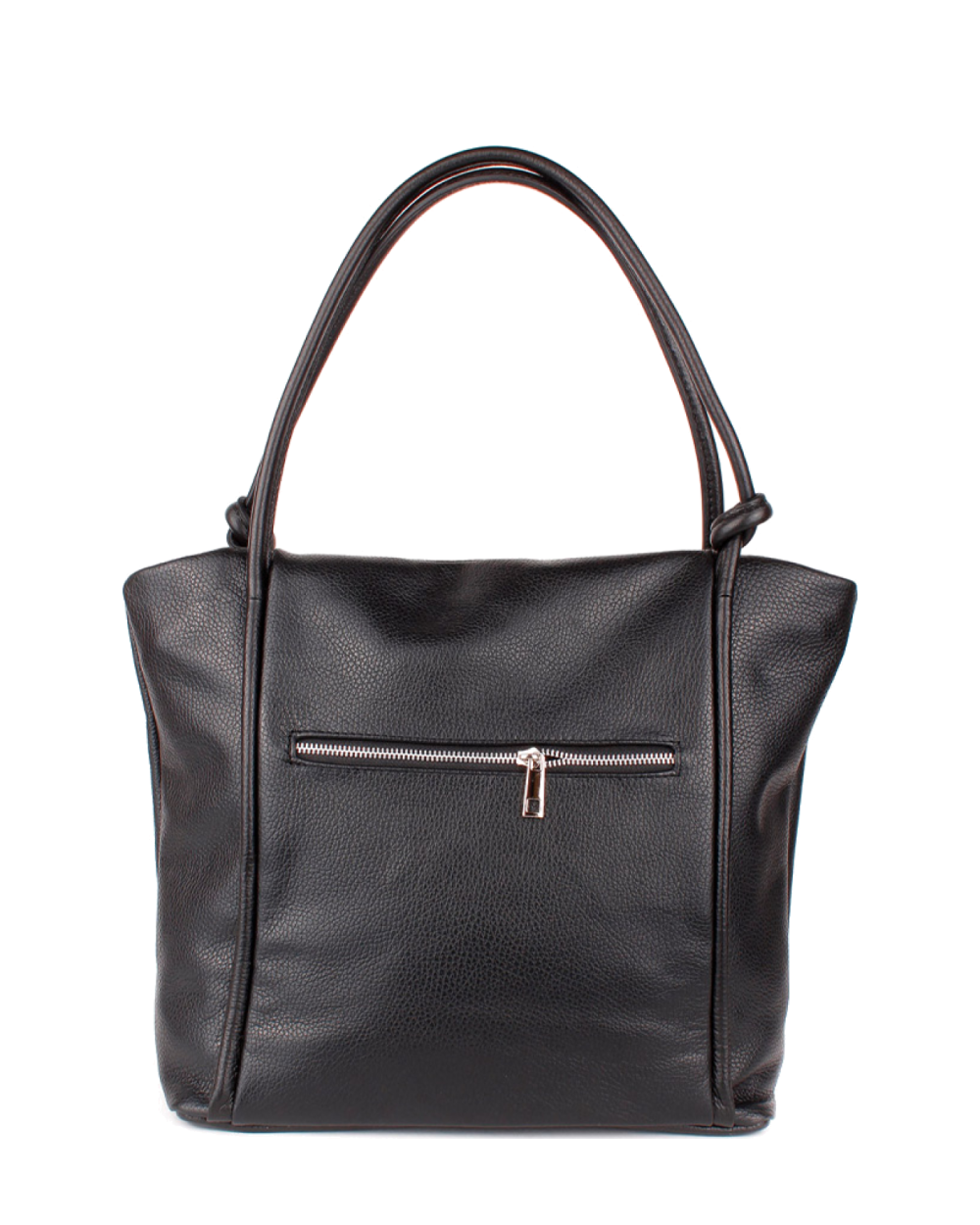 Bolso Tote de piel italiana Quadra Negro