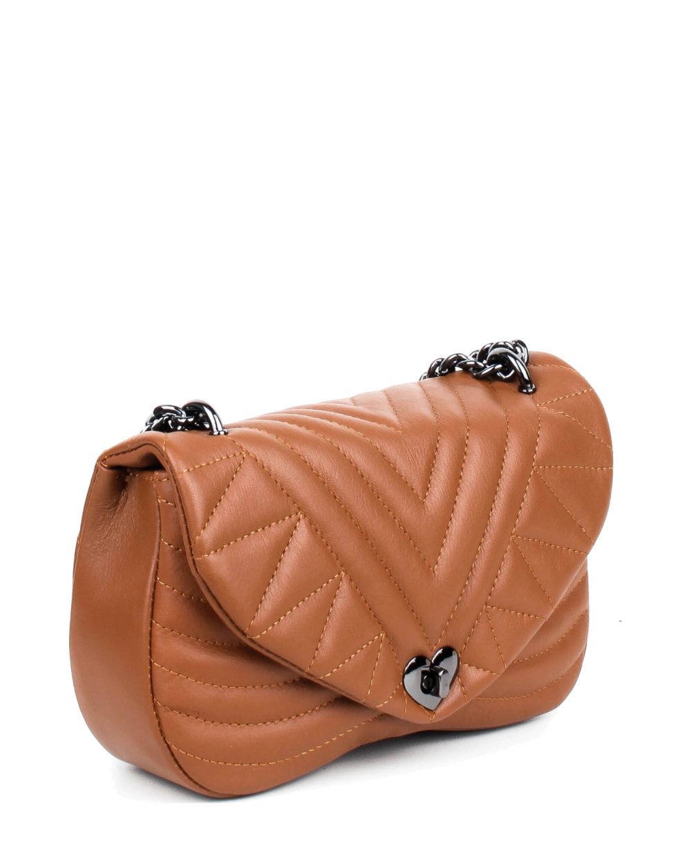 Bandolera de piel italiana Rojo 3388-45-37