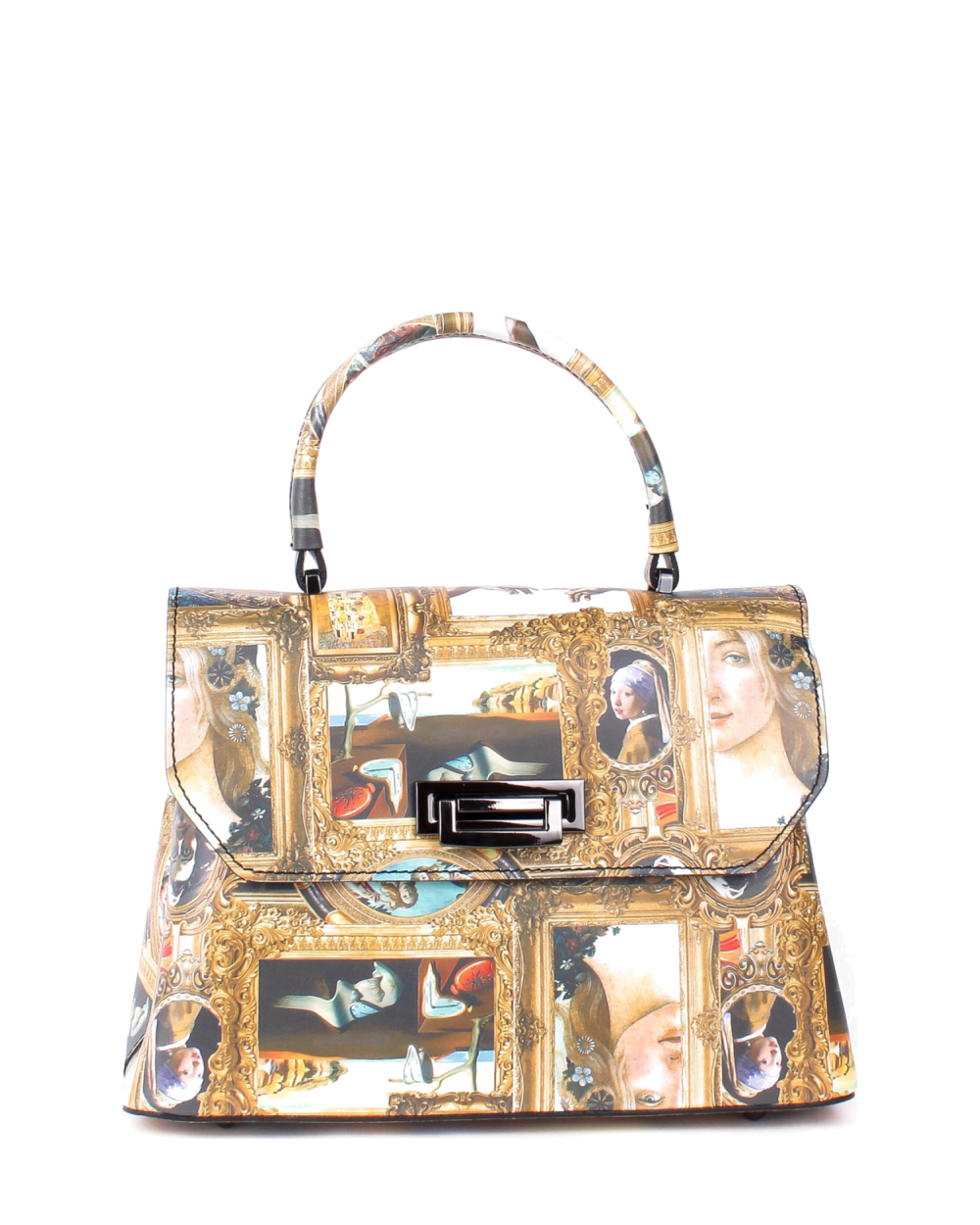 Bolso de mano de piel italiana STOCATTO Amarillo