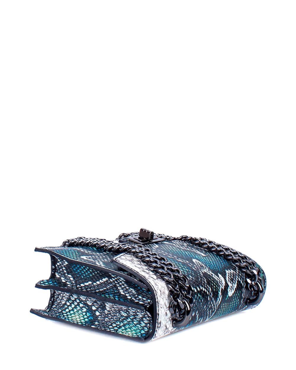 Bandolera de piel italiana Verde 3941-08-35