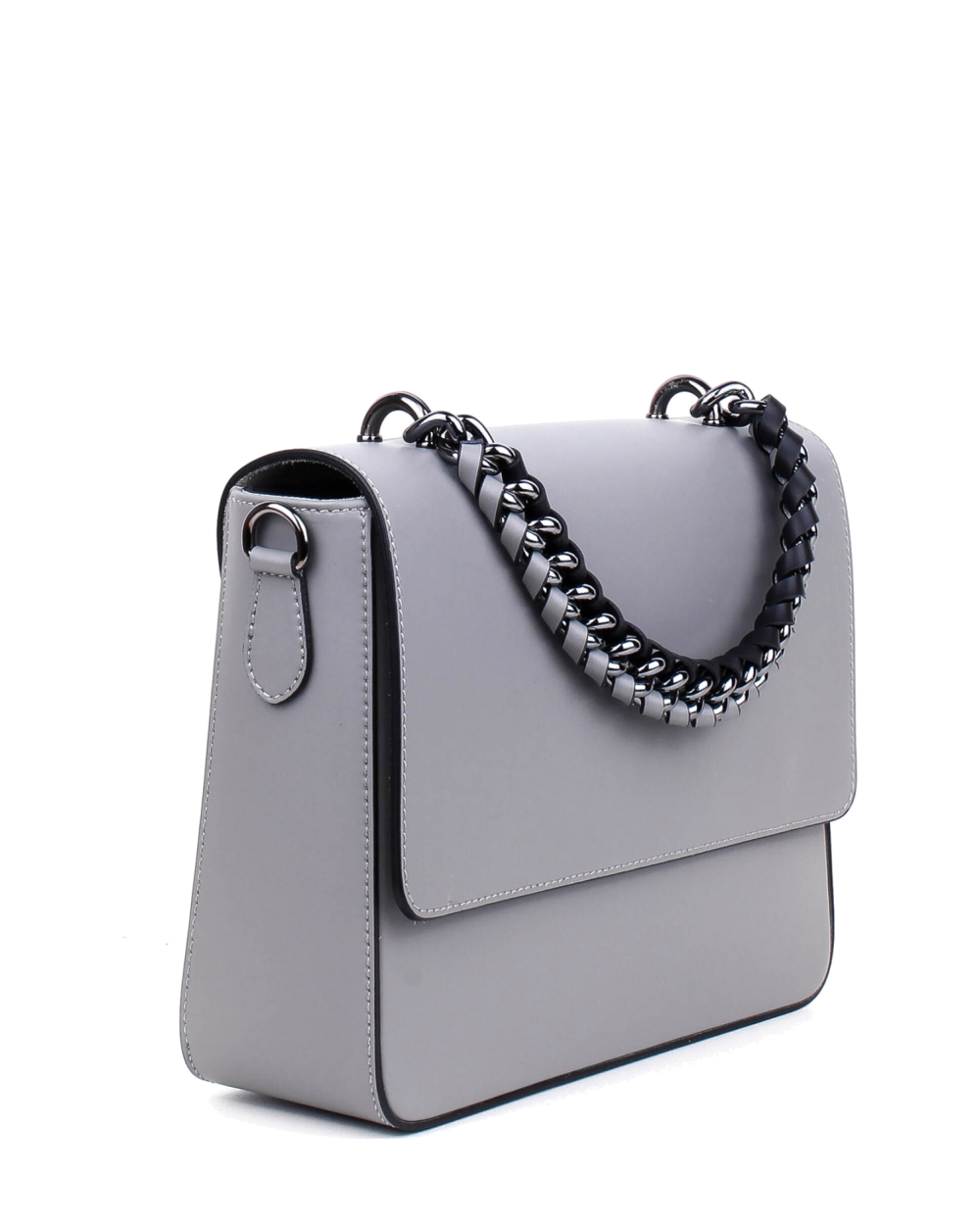 Bandolera de piel italiana Gris 5172-18-31