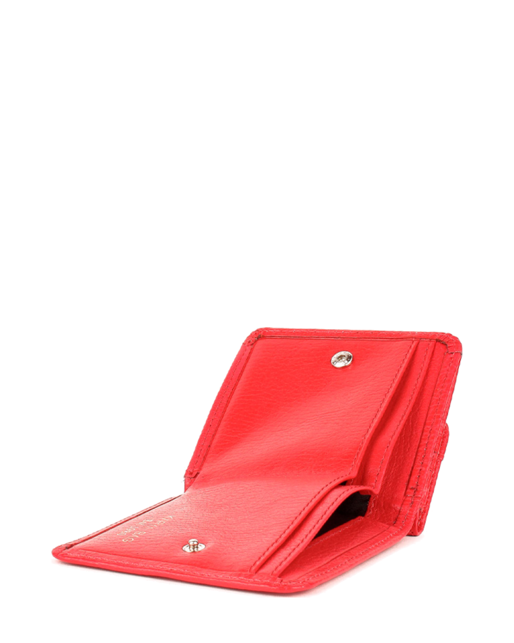 Cartera de piel italiana Rojo 1106-46