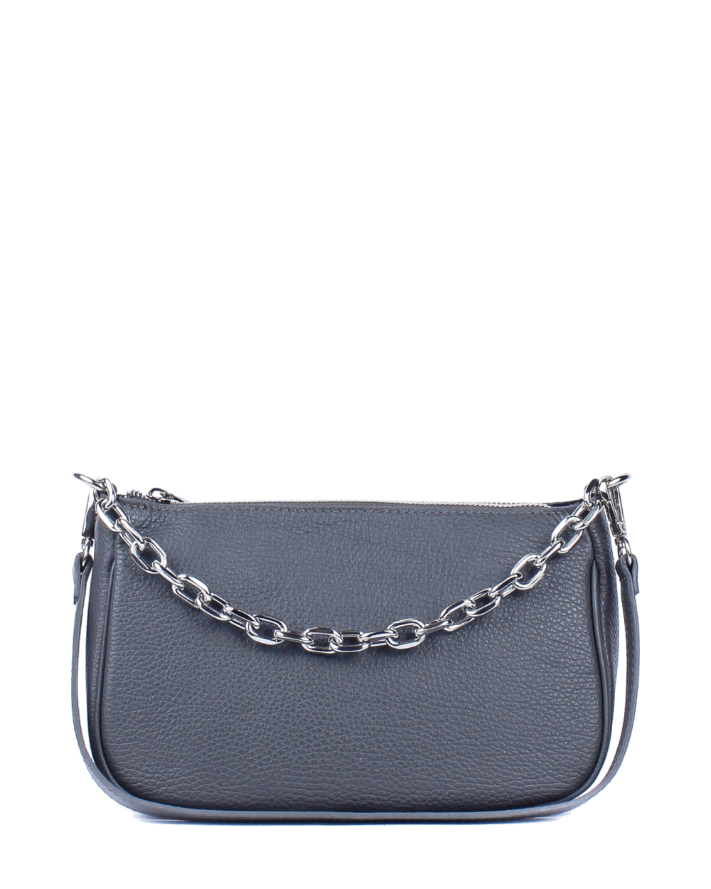 Bandolera de piel italiana Gris 4277-27-32