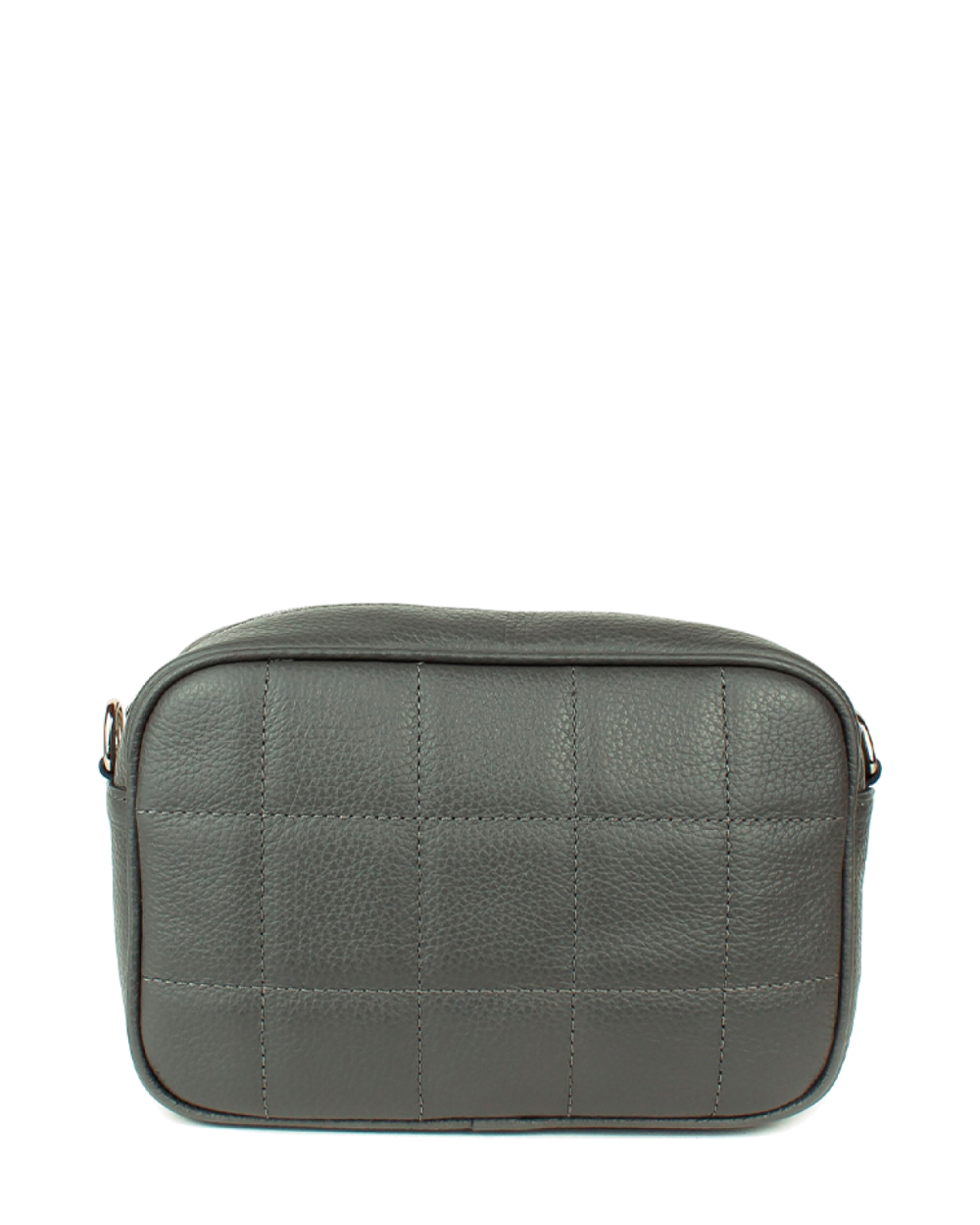 Bandolera de piel italiana Gris 2843-27-37